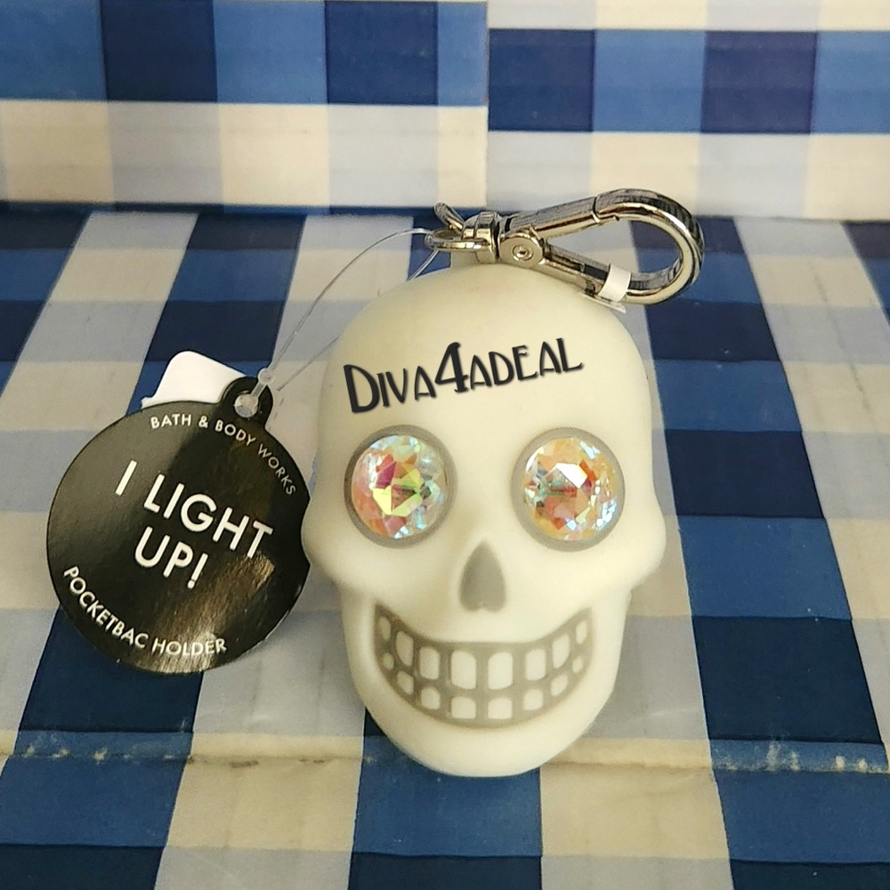 Bath & Body Works LIGHT-UP SKULL Pocketbac Holder